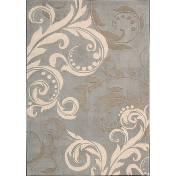 Nourison Contour Area Rug Collection Silver 8 Ft X 10 Ft 6 In. Rectangle 99446066695
